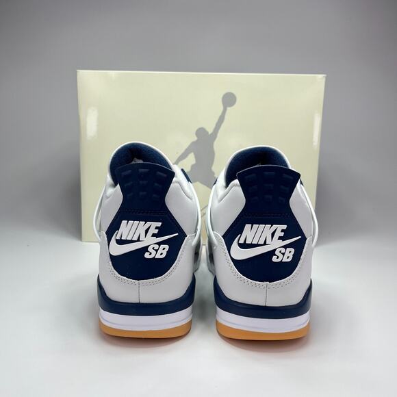 Air Jordan 4 Retro SP Summit White Navy Athletic Shoes Size Men 9 - Women 10.5 main image 7